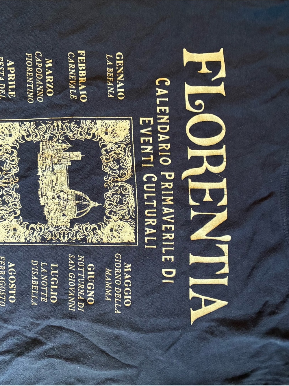 Anthropologie Navy Tee ( Florentia Graphic)